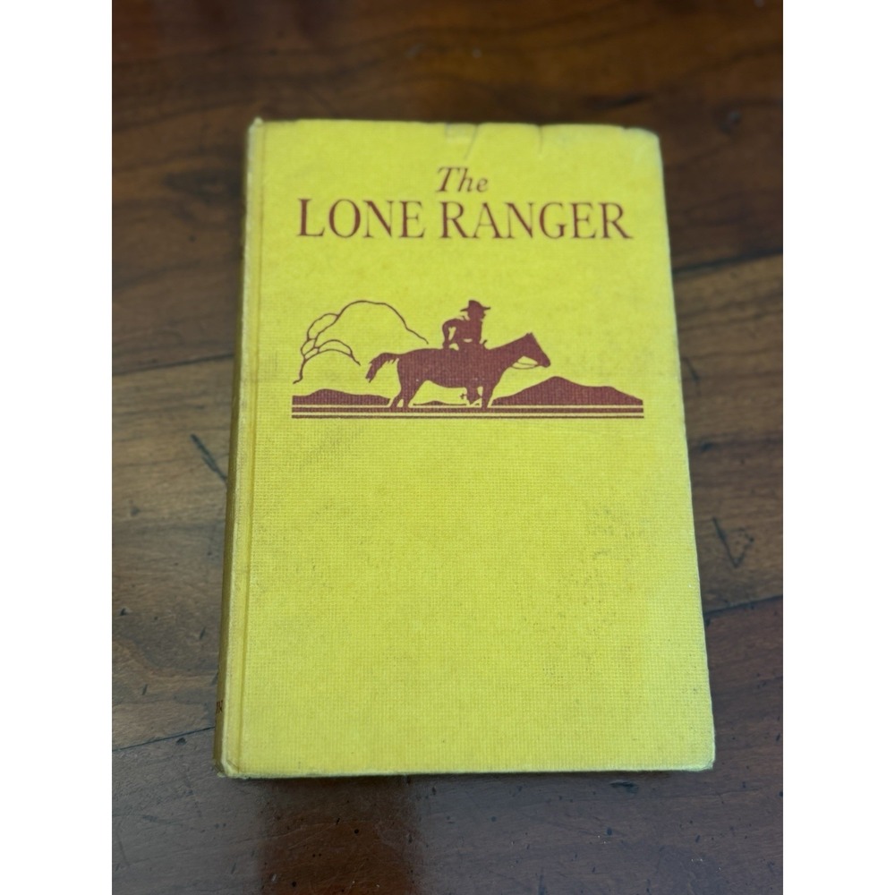 Vintage 1936 The Lone Ranger Hardcover Book - Rare UK Edition Purnell & Sons